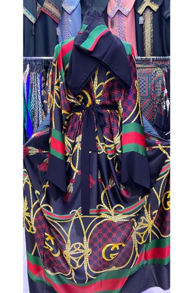 (6 Pieces Set) Reem Print Abaya