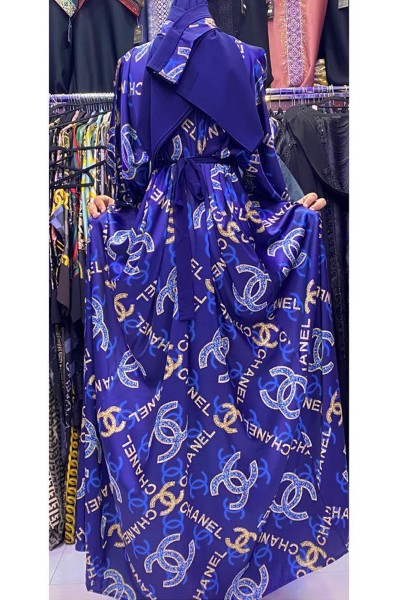 (6 Pieces Set) Shahd Print Abaya