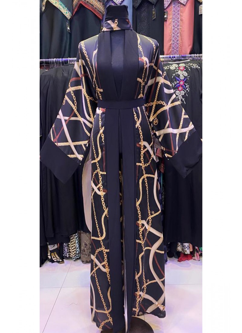 (6 Pieces Set) Ezra Print Abaya