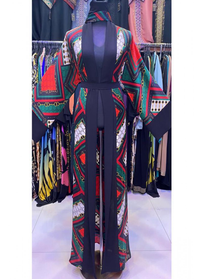 (6 Pieces Set) Giaa Print Abaya