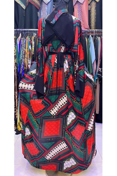 (6 Pieces Set) Giaa Print Abaya