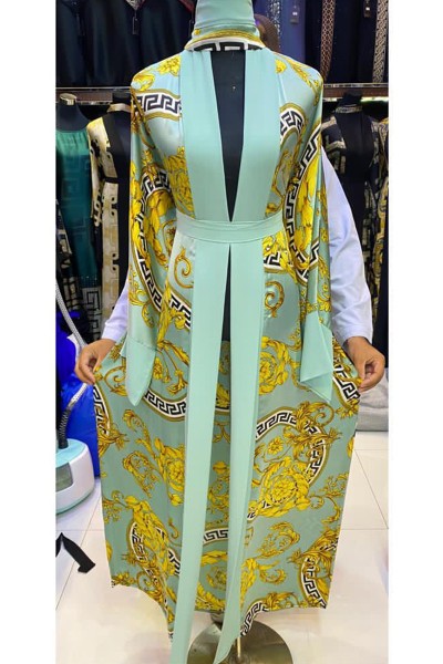 (6 Pieces Set) Ida Print Abaya