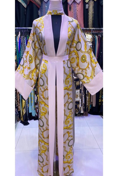 (6 Pieces Set) Meher Print Abaya