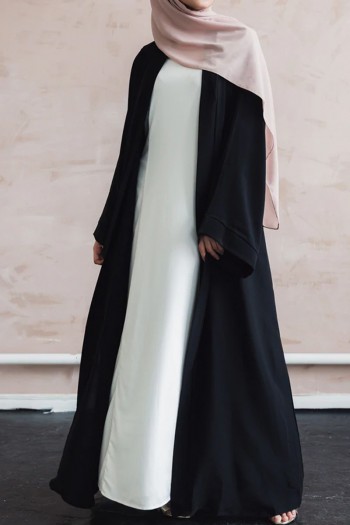 Elegance Open Plain Abaya 