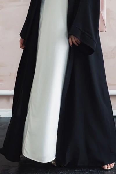 Elegance Open Plain Abaya 