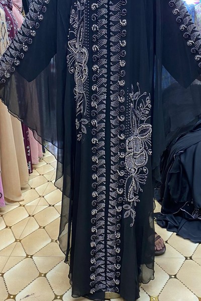 (MOQ 6 PCS) Amber Aroosa Abaya