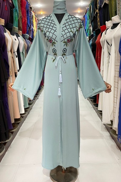  (3 Pieces Set) Ember Abaya