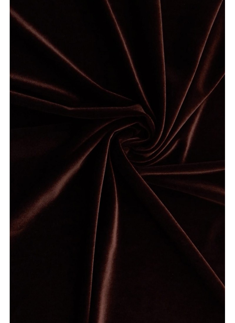Dark Brown Velvet Fabric