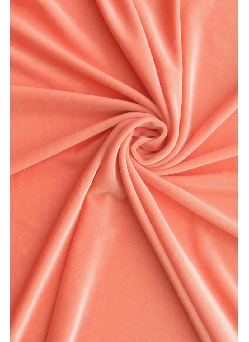 Coral Velvet Fabric