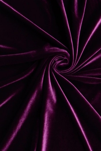 Eggplant Velvet Fabric