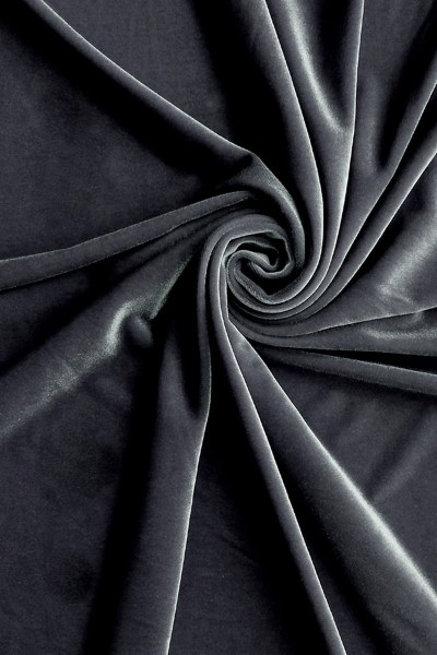 Gray Velvet Fabric