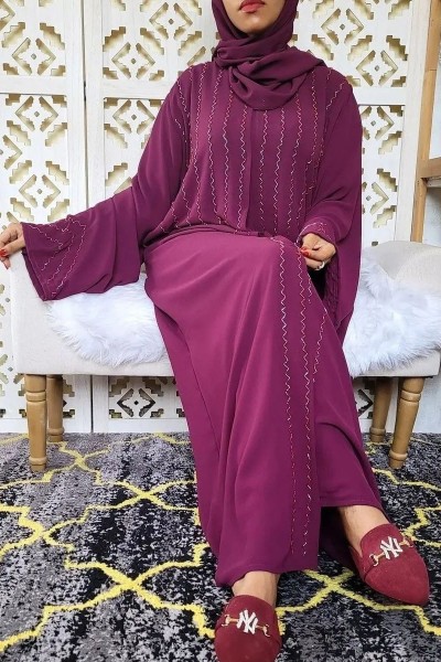 (3 Pieces Set) Frederica Abaya