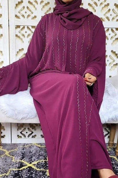 (3 Pieces Set) Frederica Abaya