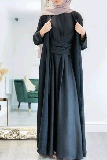 (3 Pieces Set) Cardinal Abaya