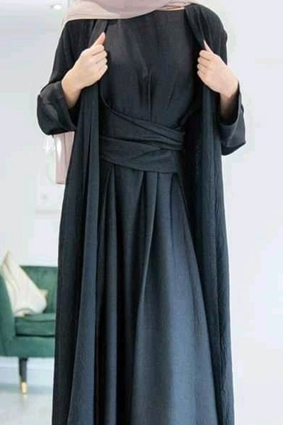 (3 Pieces Set) Cardinal Abaya