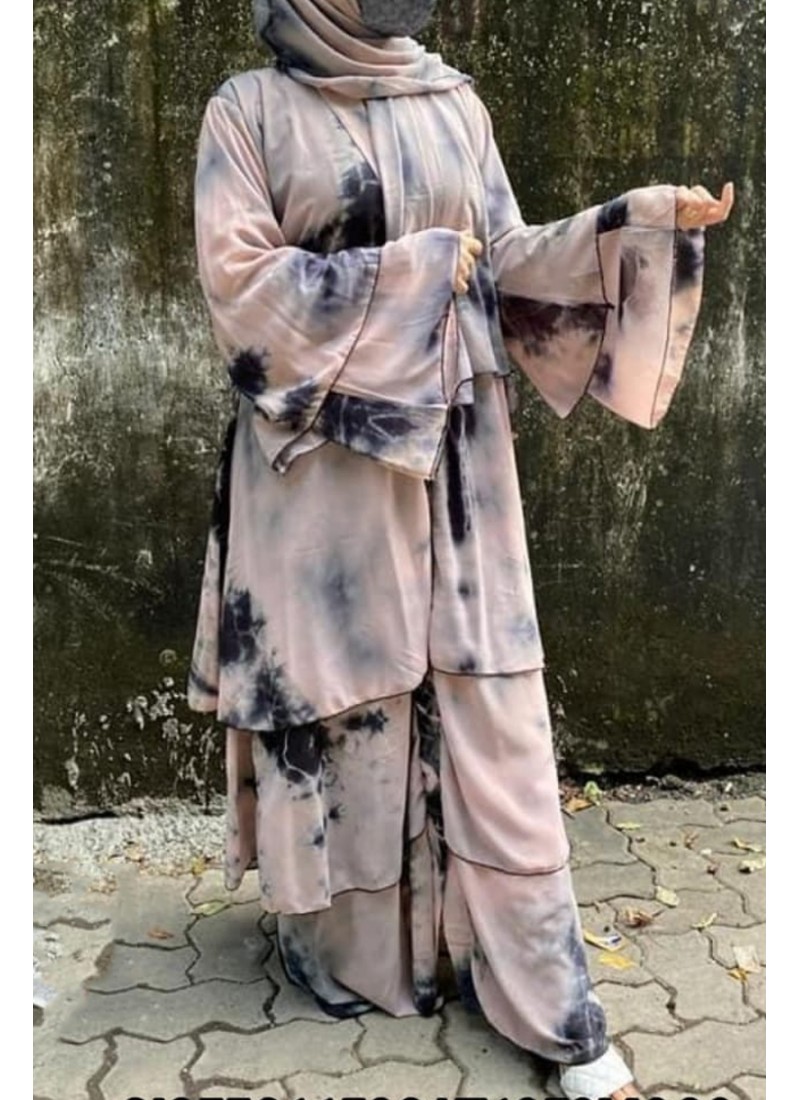 (3 Pieces Set) Coreopsis Abaya