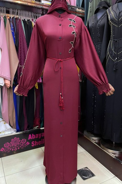  (3 Pieces Set) Daylily Abaya