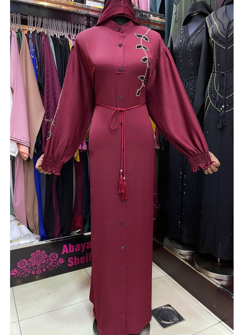  (3 Pieces Set) Daylily Abaya