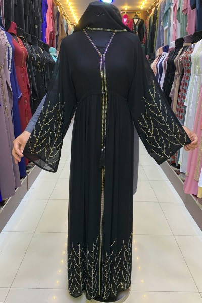  (3 Pieces Set) Echinops Abaya