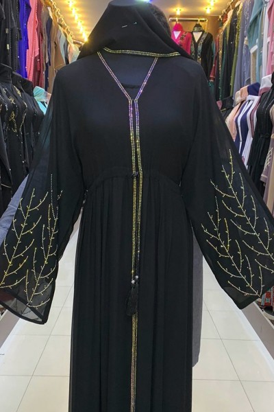  (3 Pieces Set) Echinops Abaya