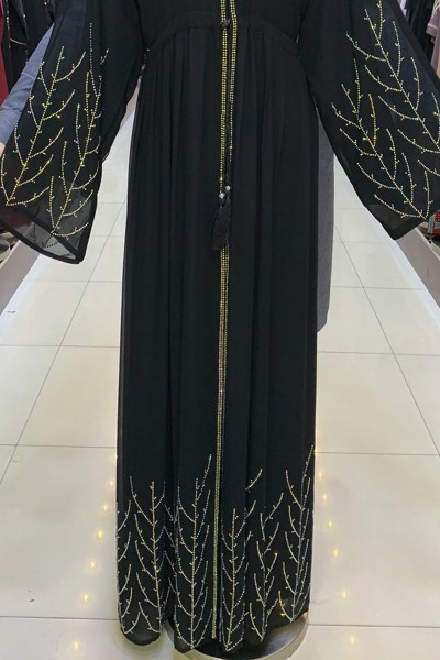  (3 Pieces Set) Echinops Abaya