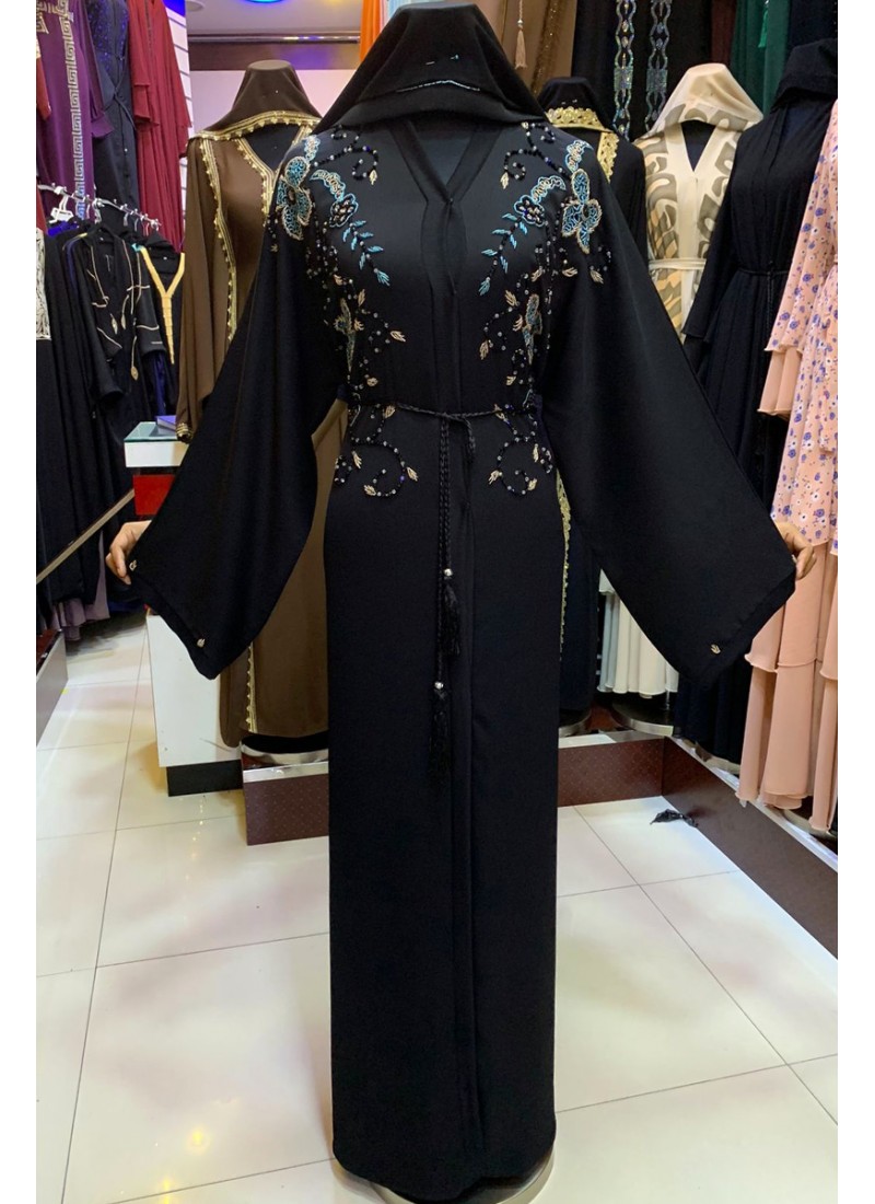  (3 Pieces Set) Flaming Abaya