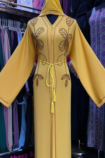  (3 Pieces Set) Flannel Abaya