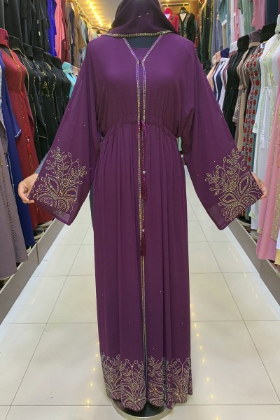  (3 Pieces Set) Forsythia Abaya