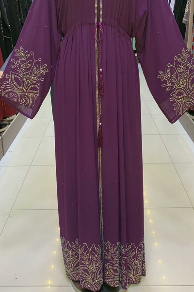  (3 Pieces Set) Forsythia Abaya