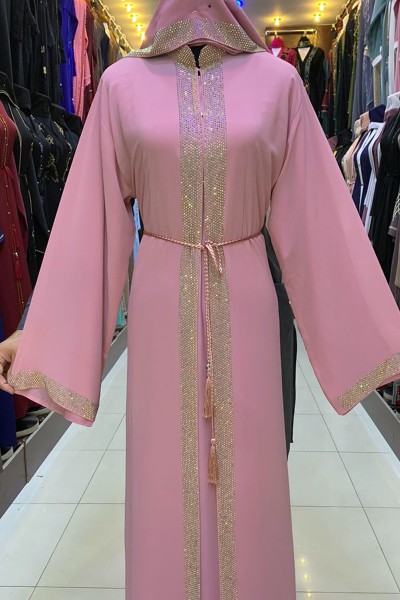  (3 Pieces Set) Hibiscus Abaya