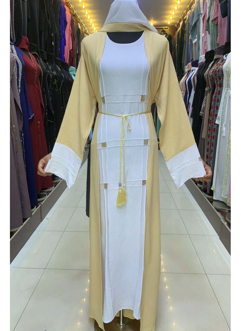  (3 Pieces Set) Moraea Abaya