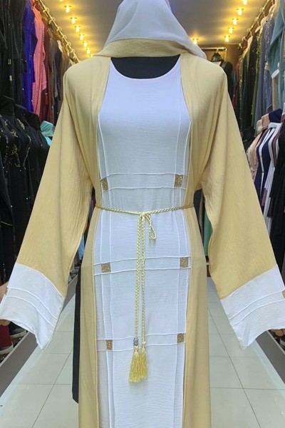  (3 Pieces Set) Moraea Abaya