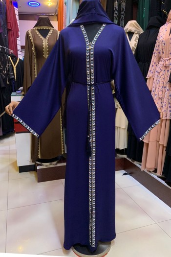  (3 Pieces Set) Quaker Abaya