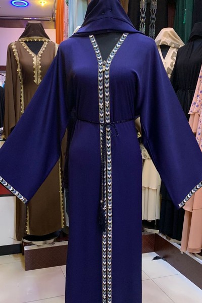  (3 Pieces Set) Quaker Abaya