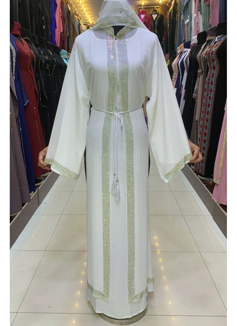  (3 Pieces Set) Soapwort Abaya