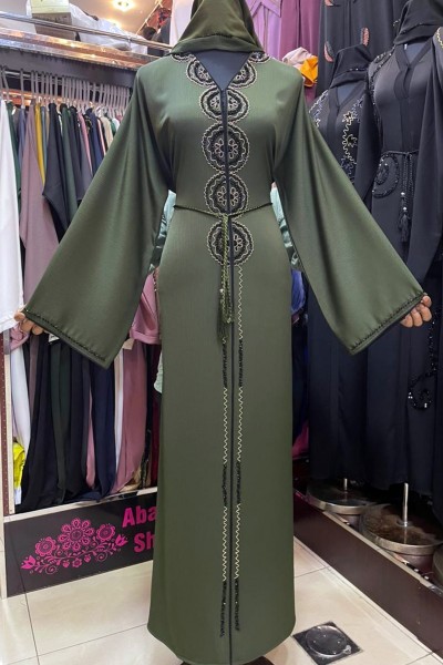  (3 Pieces Set) Statice Abaya