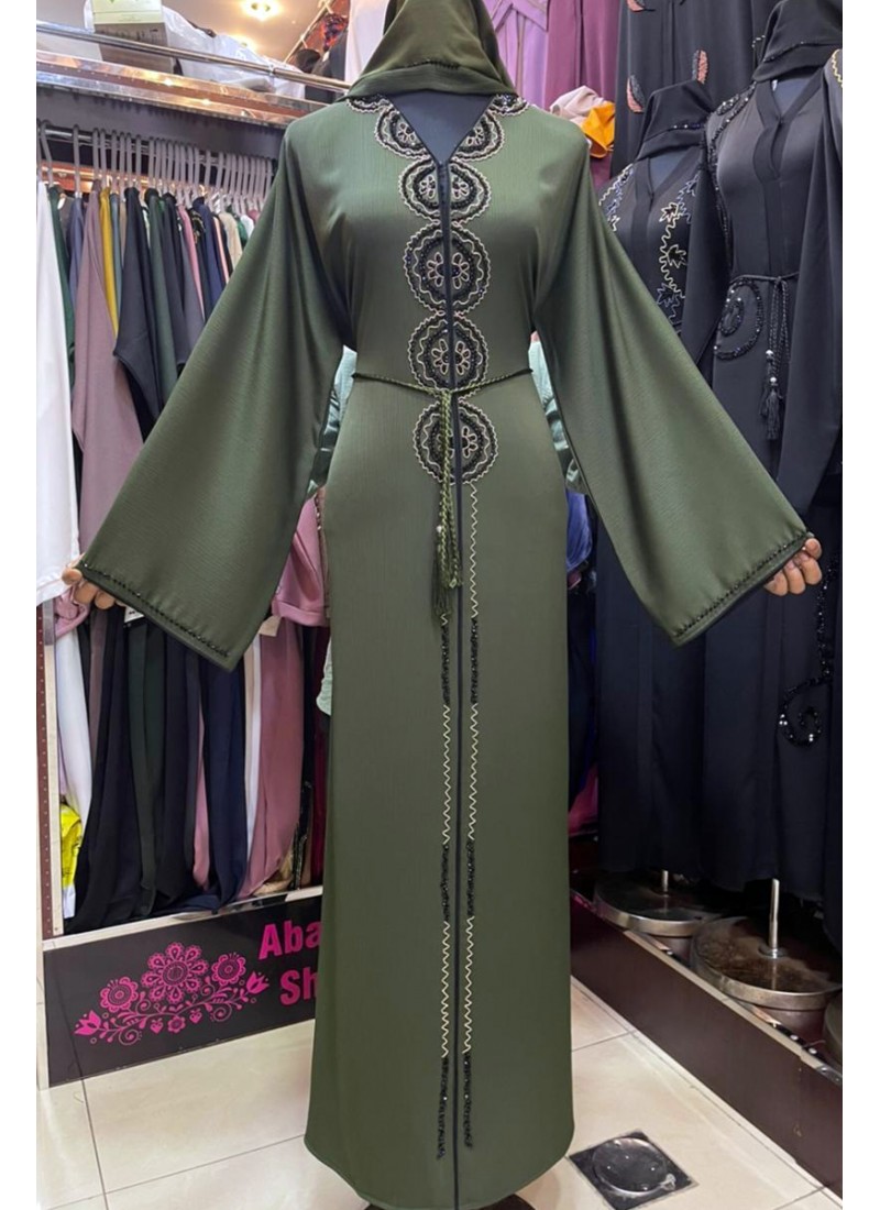  (3 Pieces Set) Statice Abaya