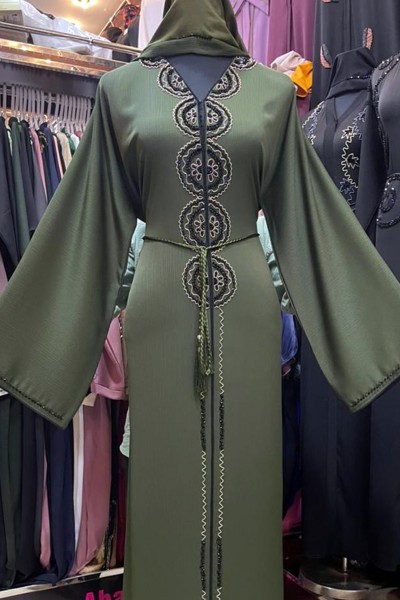  (3 Pieces Set) Statice Abaya