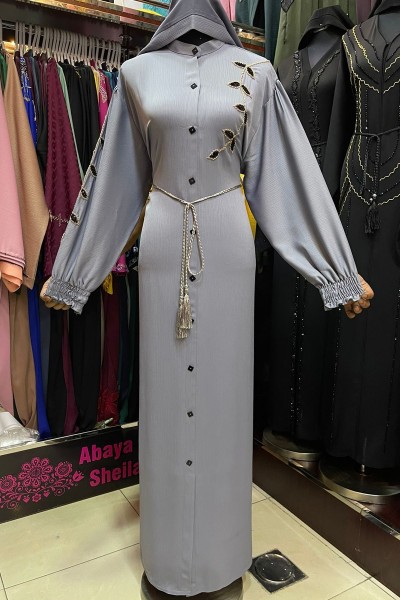  (3 Pieces Set) Tithonia Abaya