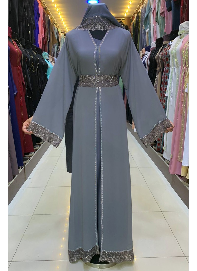  (3 Pieces Set) Trollius Abaya