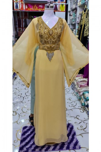 (3 Pieces Set) Nawra Kaftan 