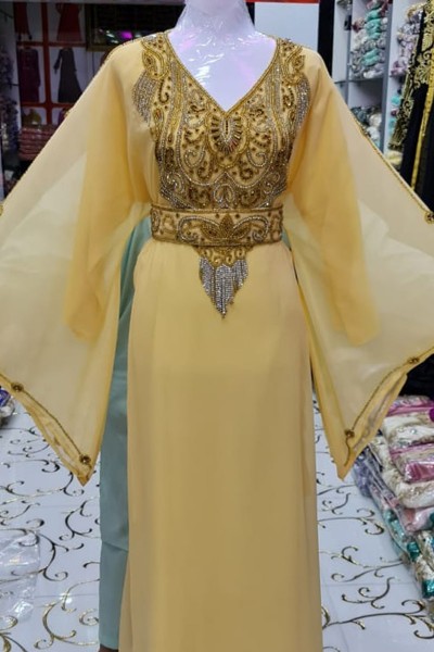 (3 Pieces Set) Nawra Kaftan 