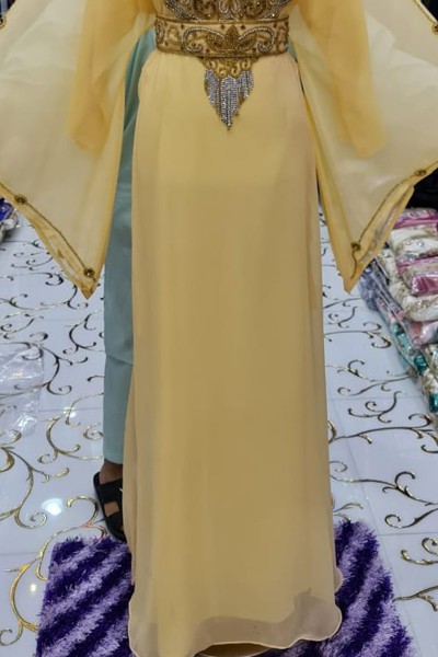 (3 Pieces Set) Nawra Kaftan 