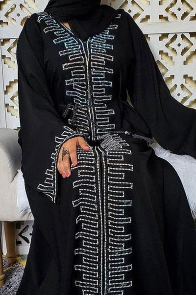 (6 Pieces Set) Designer Abaya