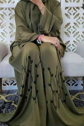 (6 Pieces Set) Trench Abaya