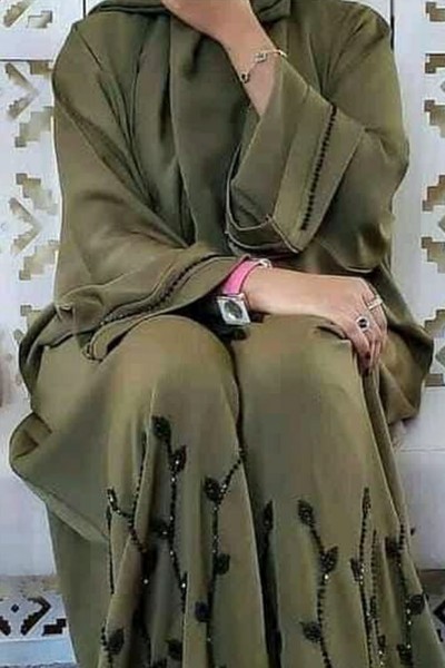 (6 Pieces Set) Trench Abaya