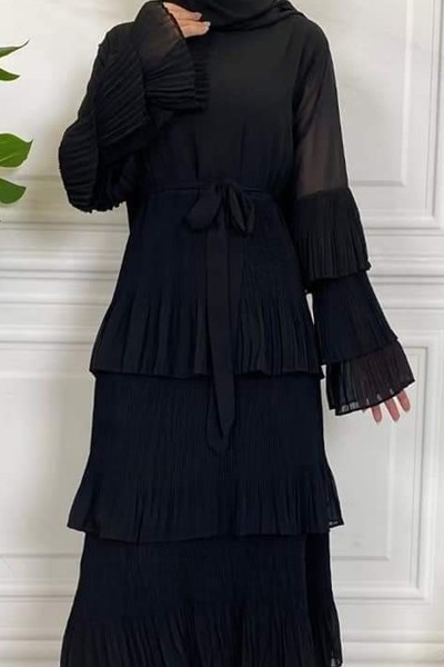 (6 Pieces Set) Layered Abaya