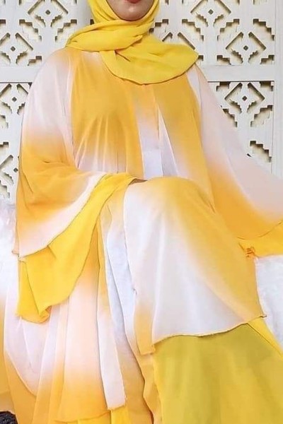 (3 Pieces Set) Takisha Abaya