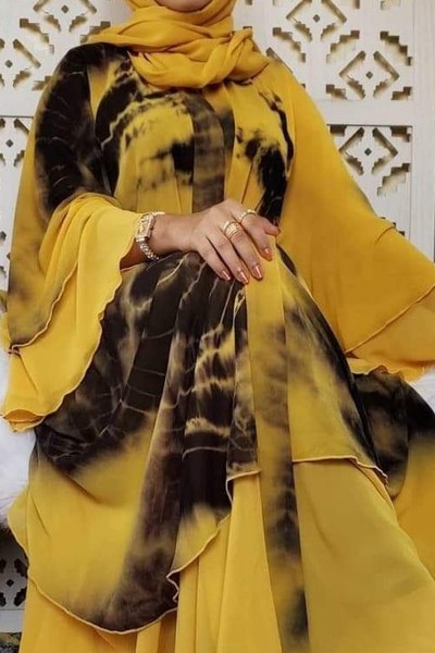 (3 Pieces Set) Rabia Abaya