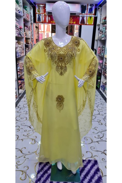 (3 Pieces Set) Carnation Kaftan 